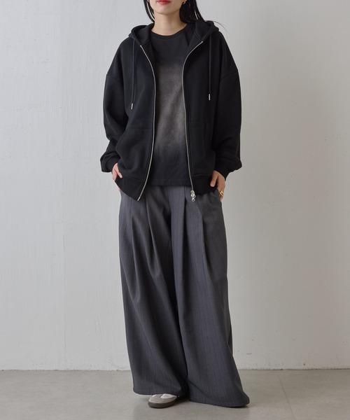 COLONY 2139（コロニートゥーワンスリーナイン）の「ランダムヘリンボーン2タックワイドパンツ（スラックス・メンズ・ブラック/グレー・LARGE/MEDIUM）」の16枚目の写真