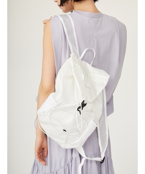 emmi（エミ）の「【限定カラー】パッカブルバックパック（バックパック/リュック・レディース・オレンジ/ベージュ/ホワイト/ブラック/ブルー・FREE）」の21枚目の写真