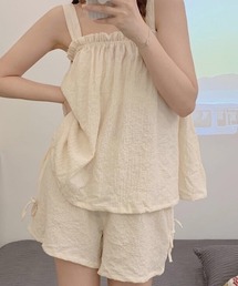Teem Store（チームストア）の「ギャザーキャミソールセットアップ ルームウェア（ルームウェア/パジャマ）」