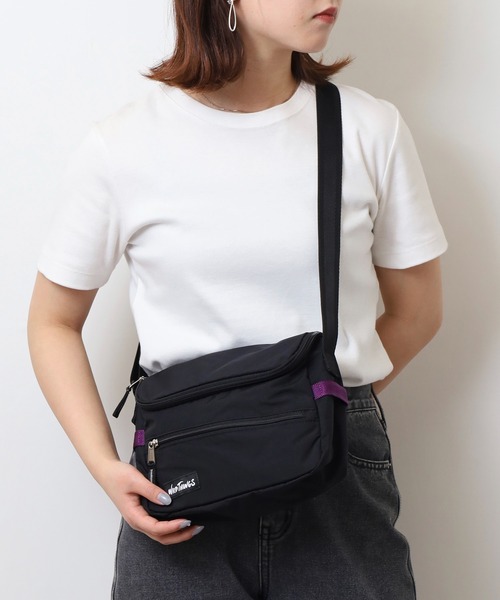 WILD THINGS（ワイルドシングス）の「WILD THINGS ナイロン ミニショルダーバッグ DELFY採用（ショルダーバッグ・メンズ・ブラック/パープル/ターコイズブルー・FREE）」の13枚目の写真