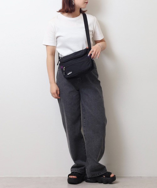WILD THINGS（ワイルドシングス）の「WILD THINGS ナイロン ミニショルダーバッグ DELFY採用（ショルダーバッグ・メンズ・ブラック/パープル/ターコイズブルー・FREE）」の14枚目の写真