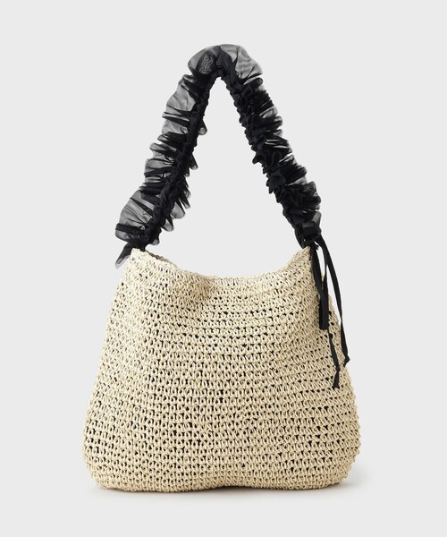 index（インデックス）の「雑材ワンショルダーフリルA4トート（トートバッグ・レディース・ライトベージュ/グレー/ベージュ系その他7・00）」の17枚目の写真