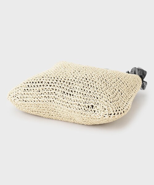 index（インデックス）の「雑材ワンショルダーフリルA4トート（トートバッグ・レディース・ライトベージュ/グレー/ベージュ系その他7・00）」の18枚目の写真