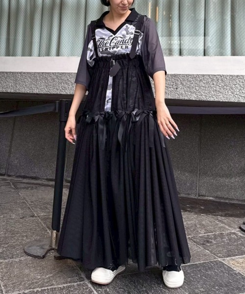 セール】FULL OF RIBBON HARNESS TULLE スカート（スカート