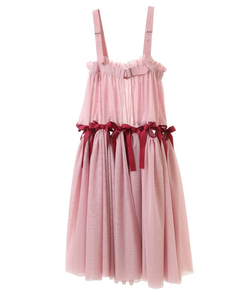 Candy Stripper（キャンディストリッパー）の「FULL OF RIBBON HARNESS TULLE スカート（スカート・レディース・アイボリー/スモークピンク/ライトブルー/ブラック・FREE）」の14枚目の写真