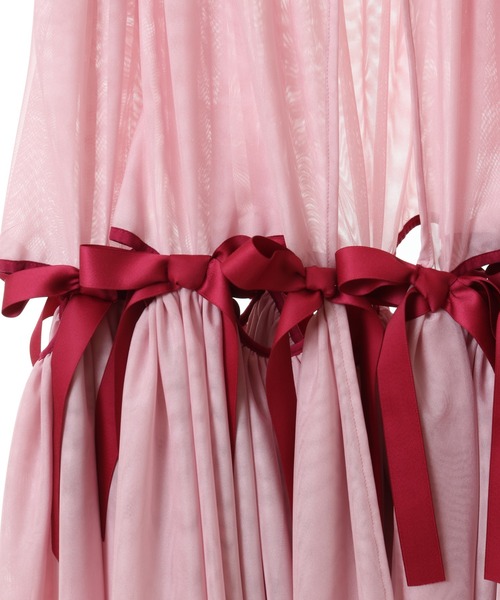 セール】FULL OF RIBBON HARNESS TULLE スカート（スカート