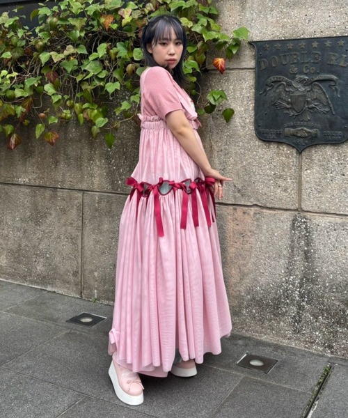 セール】FULL OF RIBBON HARNESS TULLE スカート（スカート