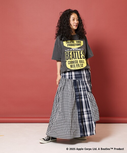Freada（フリーダ）の「Freada/フリーダ BEATLES BIG LOGO TEE ２（Tシャツ/カットソー・レディース・ブラック/ピンク・ONE SIZE）」の3枚目の写真