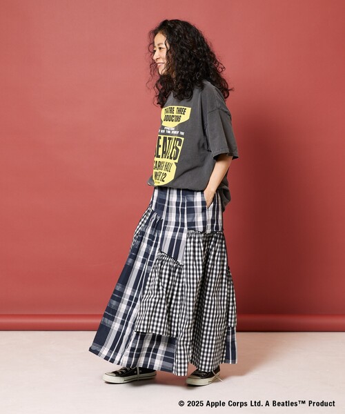Freada（フリーダ）の「Freada/フリーダ BEATLES BIG LOGO TEE ２（Tシャツ/カットソー・レディース・ブラック/ピンク・ONE SIZE）」の4枚目の写真