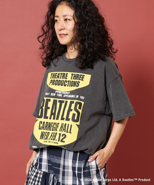 Freada（フリーダ）の「Freada/フリーダ BEATLES BIG LOGO TEE ２（Tシャツ/カットソー・レディース・ブラック/ピンク・ONE SIZE）」の8枚目の写真