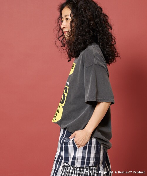 Freada（フリーダ）の「Freada/フリーダ BEATLES BIG LOGO TEE ２（Tシャツ/カットソー・レディース・ブラック/ピンク・ONE SIZE）」の9枚目の写真