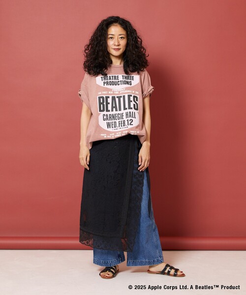 Freada（フリーダ）の「Freada/フリーダ BEATLES BIG LOGO TEE ２（Tシャツ/カットソー・レディース・ブラック/ピンク・ONE SIZE）」の18枚目の写真