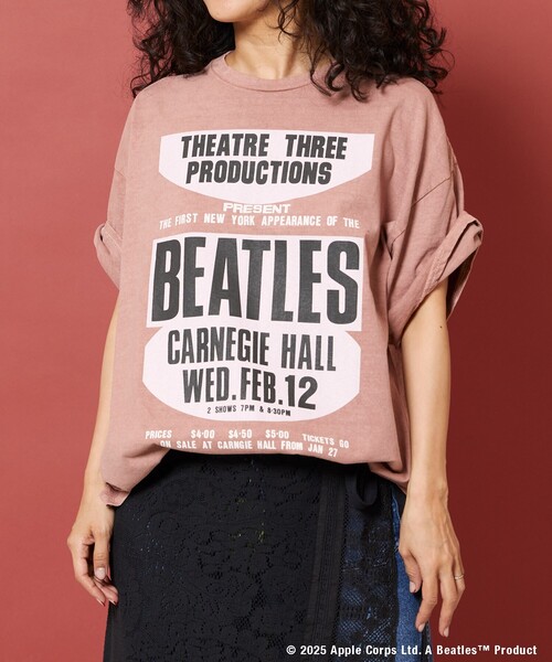 Freada（フリーダ）の「Freada/フリーダ BEATLES BIG LOGO TEE ２（Tシャツ/カットソー・レディース・ブラック/ピンク・ONE SIZE）」の21枚目の写真
