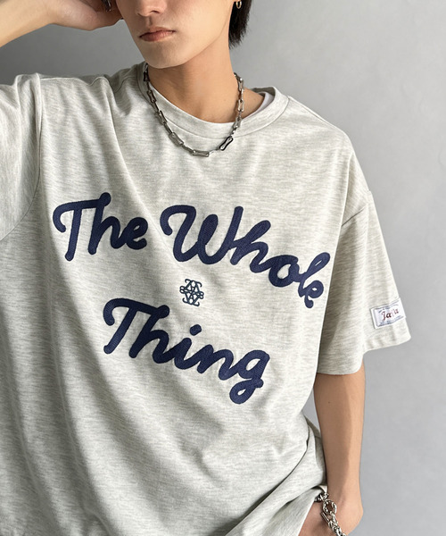 Java(ジャバ)の「《JaVaジャバコラボ》“トレンドを纏う”コード刺繍ロゴTシャツ(オーバーサイズ)(Tシャツ/カットソー・メンズ・オートミール/ブラック/ホワイト・SMALL/MEDIUM/LARGE/X-LARGE)」の19枚目の写真
