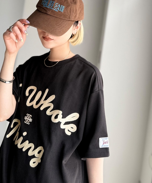 Java(ジャバ)の「《JaVaジャバコラボ》“トレンドを纏う”コード刺繍ロゴTシャツ(オーバーサイズ)(Tシャツ/カットソー・メンズ・オートミール/ブラック/ホワイト・SMALL/MEDIUM/LARGE/X-LARGE)」の16枚目の写真