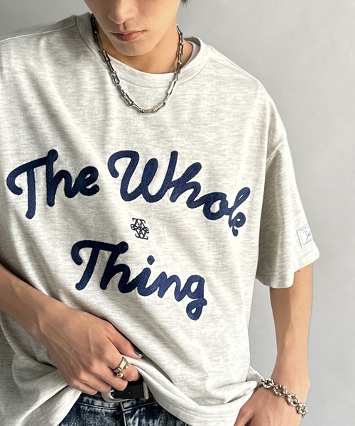 Java(ジャバ)の「《JaVaジャバコラボ》“トレンドを纏う”コード刺繍ロゴTシャツ(オーバーサイズ)(Tシャツ/カットソー・メンズ・オートミール/ブラック/ホワイト・SMALL/MEDIUM/LARGE/X-LARGE)」の21枚目の写真