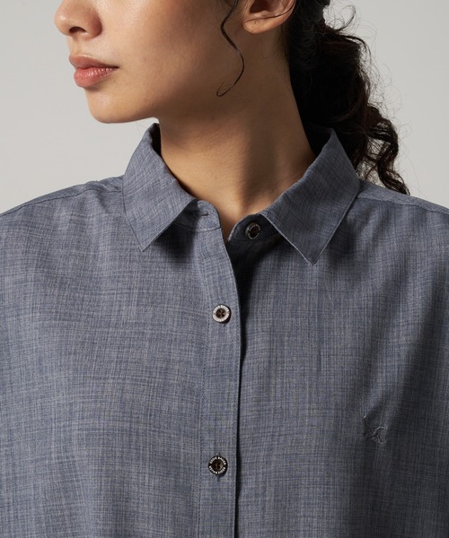 Eddie Bauer(エディーバウアー)の「フラウリー シャツワンピース(シャツワンピース・レディース・グレー/アッシュブラウン/ブラック・S/M/L/XL)」の8枚目の写真