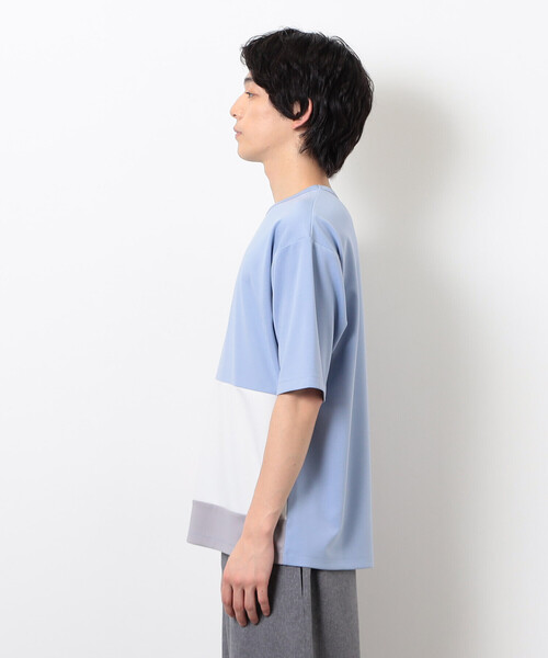 COMME CA ISM（コムサイズム）の「カラーブロッキング Ｔシャツ（Tシャツ/カットソー・メンズ・ホワイト/ベージュ/ブラック/サックスブルー・MEDIUM/LARGE/X-LARGE）」の11枚目の写真