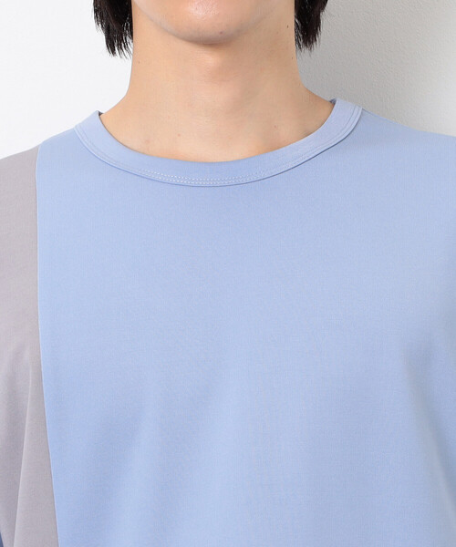 COMME CA ISM（コムサイズム）の「カラーブロッキング Ｔシャツ（Tシャツ/カットソー・メンズ・ホワイト/ベージュ/ブラック/サックスブルー・MEDIUM/LARGE/X-LARGE）」の13枚目の写真