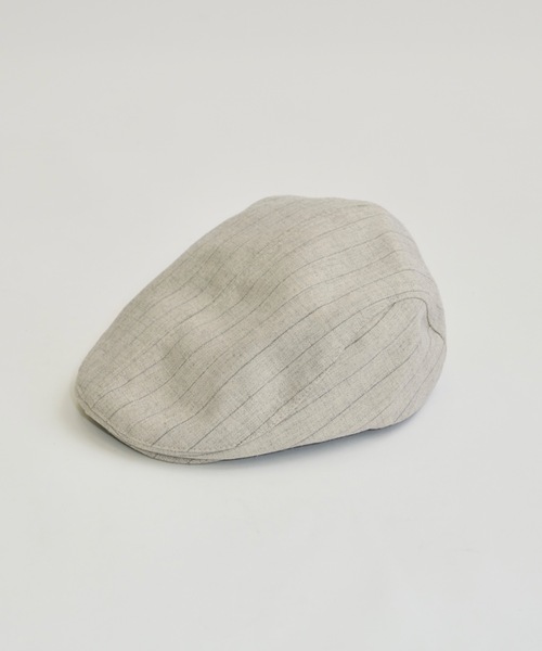 DTYYPE（ドタイプ）の「ピンストライプハンチング帽（ハンチング/ベレー帽・レディース・ブラック/ナチュラル・FREE）」の3枚目の写真