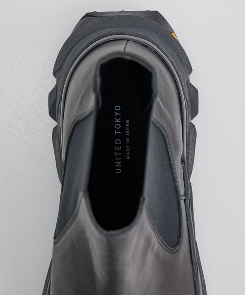LEATHER Vibram SIDE GORE BOOTS（ブーツ）｜UNITED TOKYO