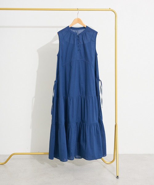 CRAFT STANDARD BOUTIQUE(クラフトスタンダードブティック)の「インド綿/ドロストティアードワンピース◆(ワンピース・レディース・ブルー系その他6/オレンジ/グリーン系その他3・FREE)」の15枚目の写真