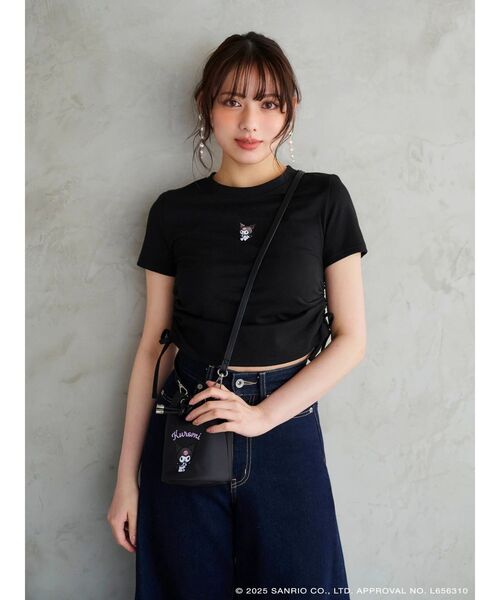 メロクロコラボ】クロミワンポイント刺繍クロップドTシャツ（T