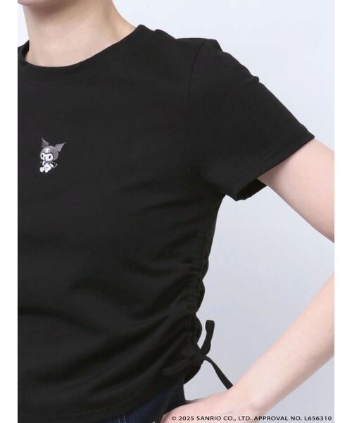メロクロコラボ】クロミワンポイント刺繍クロップドTシャツ（T