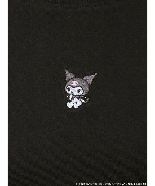 メロクロコラボ】クロミワンポイント刺繍クロップドTシャツ（T