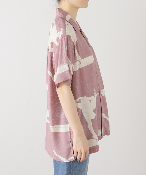 OBEY(オベイ)の「【OBEY / オベイ】 JACQUES WOVEN 181210431-25P(シャツ/ブラウス・レディース・バーガンディー・MEDIUM/SMALL)」の9枚目の写真