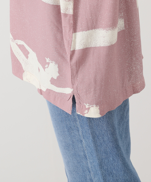 OBEY(オベイ)の「【OBEY / オベイ】 JACQUES WOVEN 181210431-25P(シャツ/ブラウス・レディース・バーガンディー・MEDIUM/SMALL)」の7枚目の写真