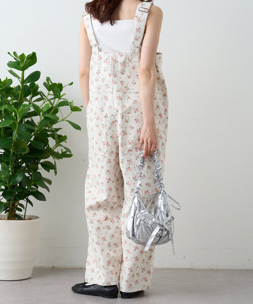 美品 花柄 オールインワン 花柄オールインワン[品番：SPRW0006639]｜SpRay（スプレイ）の