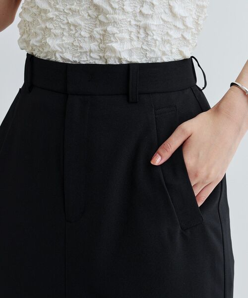 GALLEST(ギャレスト)の「【セットアップ対応】リネンライクボックスタックスカート【カセット服/通勤・オフィス】(スカート・レディース・ブラック/ブラウン系その他・36/38/40)」の12枚目の写真
