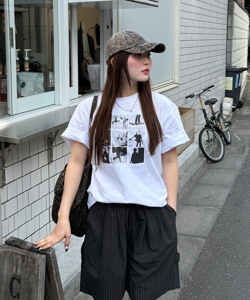 napinna maison(ナピナメゾン)の「【napinna maison×HIINA】オーバープリントTシャツ(Tシャツ/カットソー・レディース・ホワイト系2/ホワイト系1/ブラック系1・L/M)」の10枚目の写真