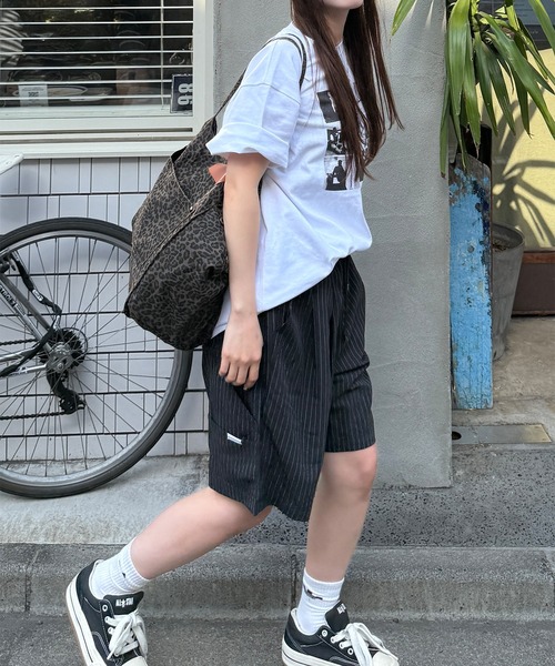 napinna maison(ナピナメゾン)の「【napinna maison×HIINA】オーバープリントTシャツ(Tシャツ/カットソー・レディース・ホワイト系2/ホワイト系1/ブラック系1・L/M)」の12枚目の写真