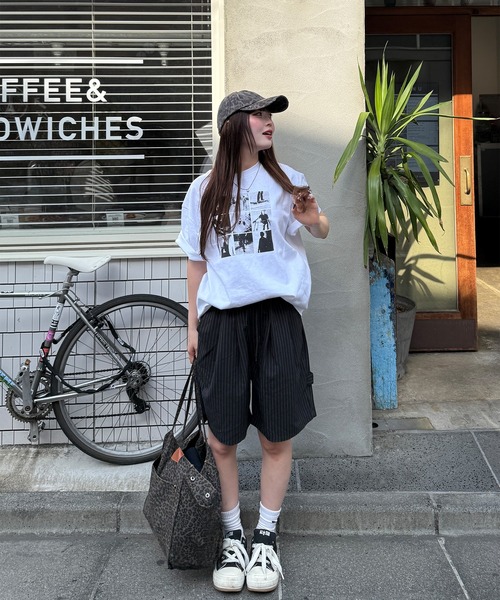napinna maison(ナピナメゾン)の「【napinna maison×HIINA】オーバープリントTシャツ(Tシャツ/カットソー・レディース・ホワイト系2/ホワイト系1/ブラック系1・L/M)」の17枚目の写真