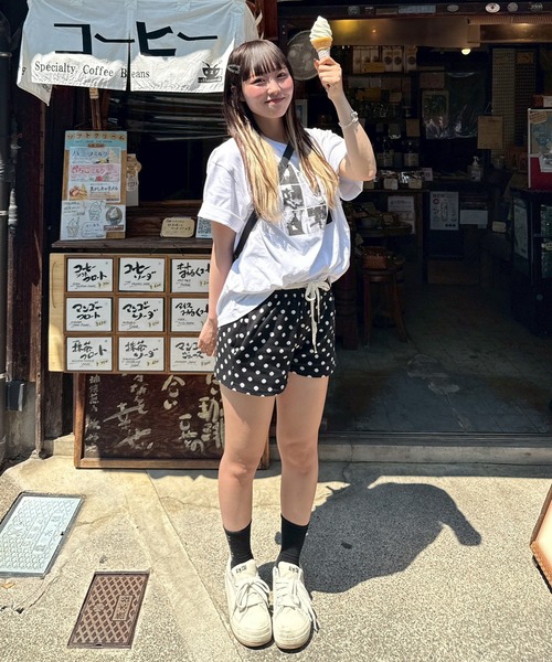 napinna maison(ナピナメゾン)の「【napinna maison×HIINA】オーバープリントTシャツ(Tシャツ/カットソー・レディース・ホワイト系2/ホワイト系1/ブラック系1・L/M)」の20枚目の写真