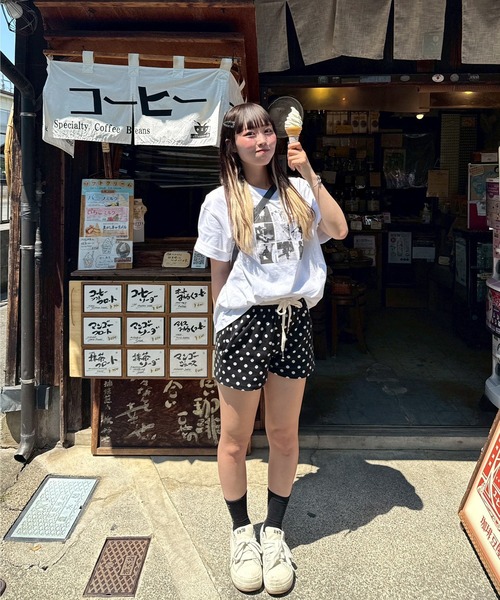 napinna maison(ナピナメゾン)の「【napinna maison×HIINA】オーバープリントTシャツ(Tシャツ/カットソー・レディース・ホワイト系2/ホワイト系1/ブラック系1・L/M)」の21枚目の写真