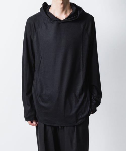 ATTACHMENT(アタッチメント)の「1/60 ウールスムース フーデッドプルオーバー / 1/60 WOOL SMOOTH HOODED PULLOVER(パーカー・メンズ・ネイビー/ブラック/キャメル・1/3/2)」の13枚目の写真