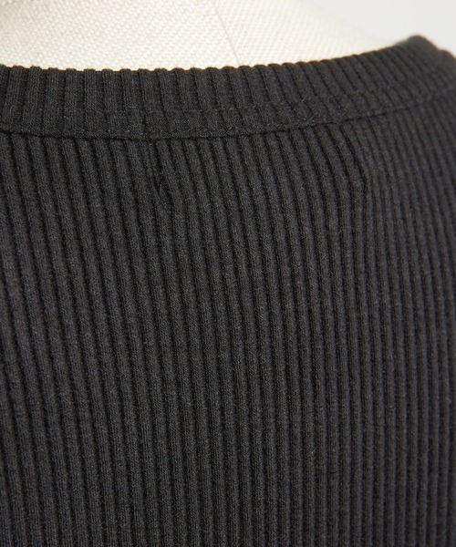 gomme（ゴム）の「リブニット　クルーカーディガン（カーディガン/ボレロ・レディース・ブラック・MEDIUM）」の11枚目の写真
