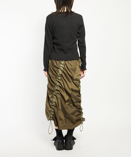 gomme（ゴム）の「リブニット　クルーカーディガン（カーディガン/ボレロ・レディース・ブラック・MEDIUM）」の16枚目の写真