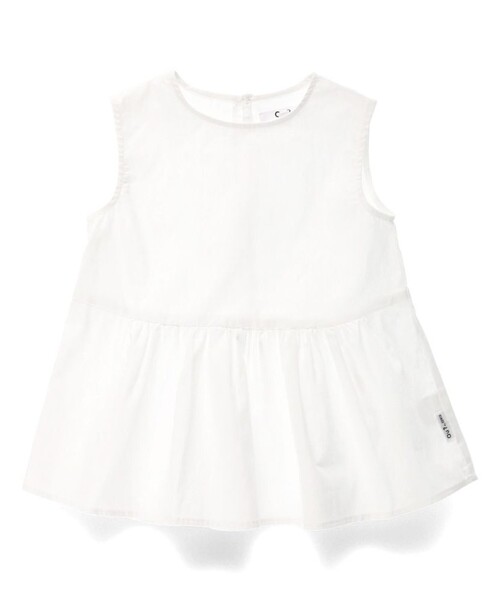 EDWIN（エドウィン）の「【Ou? by EDWIN】ノースリーブブラウス（シャツ/ブラウス・キッズ・サックスブルー/オフホワイト・90/120/110/100/130/140/150）」の3枚目の写真