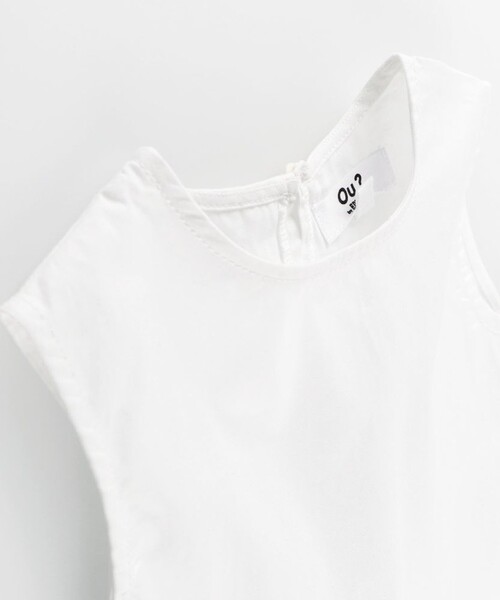 EDWIN（エドウィン）の「【Ou? by EDWIN】ノースリーブブラウス（シャツ/ブラウス・キッズ・サックスブルー/オフホワイト・90/120/110/100/130/140/150）」の6枚目の写真