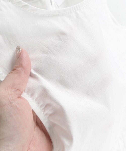 EDWIN（エドウィン）の「【Ou? by EDWIN】ノースリーブブラウス（シャツ/ブラウス・キッズ・サックスブルー/オフホワイト・90/120/110/100/130/140/150）」の9枚目の写真
