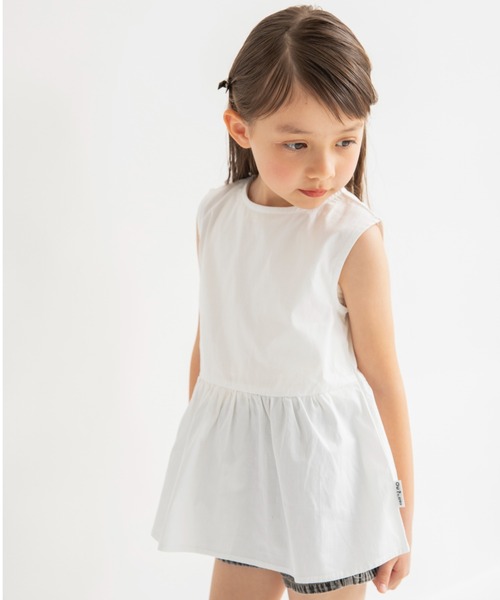 EDWIN（エドウィン）の「【Ou? by EDWIN】ノースリーブブラウス（シャツ/ブラウス・キッズ・サックスブルー/オフホワイト・90/120/110/100/130/140/150）」の14枚目の写真