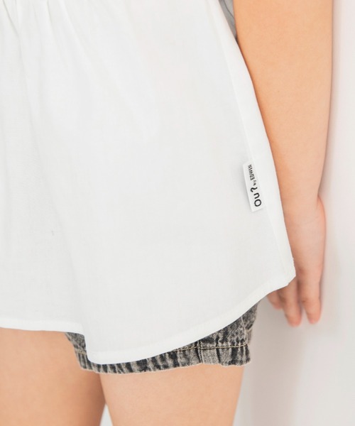 EDWIN（エドウィン）の「【Ou? by EDWIN】ノースリーブブラウス（シャツ/ブラウス・キッズ・サックスブルー/オフホワイト・90/120/110/100/130/140/150）」の15枚目の写真