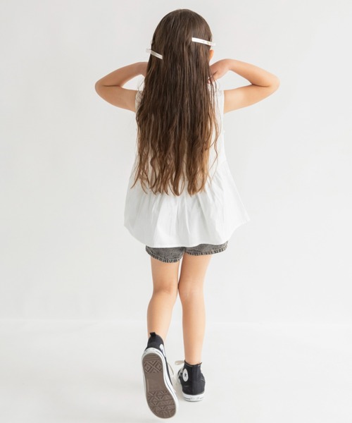 EDWIN（エドウィン）の「【Ou? by EDWIN】ノースリーブブラウス（シャツ/ブラウス・キッズ・サックスブルー/オフホワイト・90/120/110/100/130/140/150）」の13枚目の写真