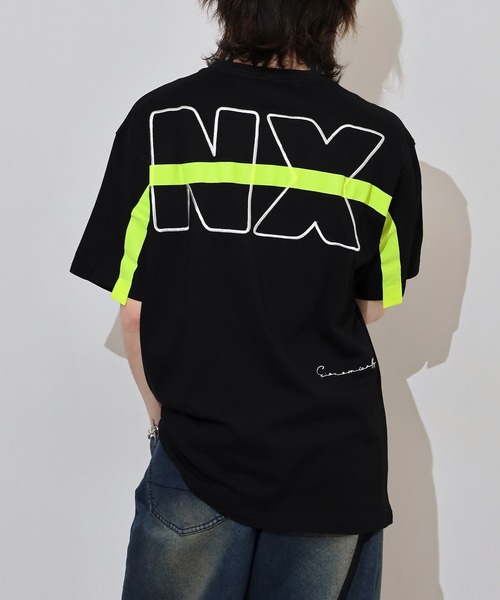 FUNALIVE（ファンアライブ）の「ユニセックス バックNXライン入りTシャツ（Tシャツ/カットソー・メンズ・ブラック/ホワイト・L/M）」の12枚目の写真
