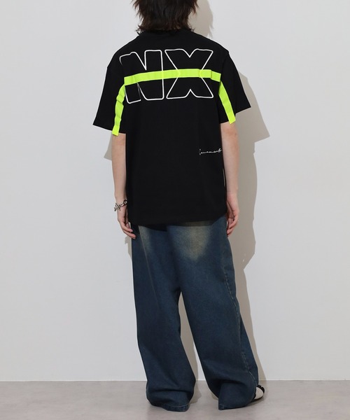 FUNALIVE（ファンアライブ）の「ユニセックス バックNXライン入りTシャツ（Tシャツ/カットソー・メンズ・ブラック/ホワイト・L/M）」の14枚目の写真