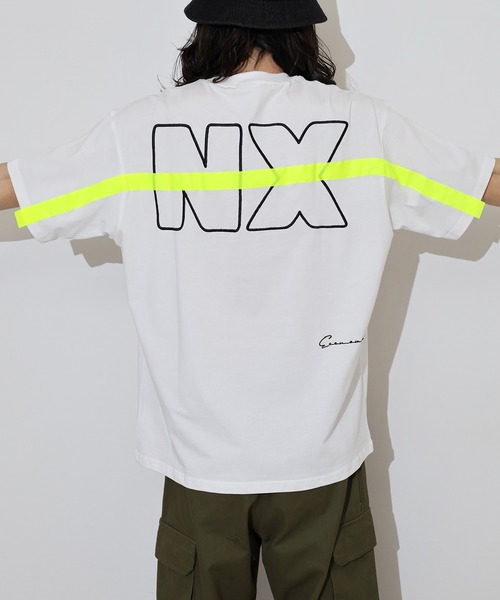 FUNALIVE（ファンアライブ）の「ユニセックス バックNXライン入りTシャツ（Tシャツ/カットソー・メンズ・ブラック/ホワイト・L/M）」の20枚目の写真